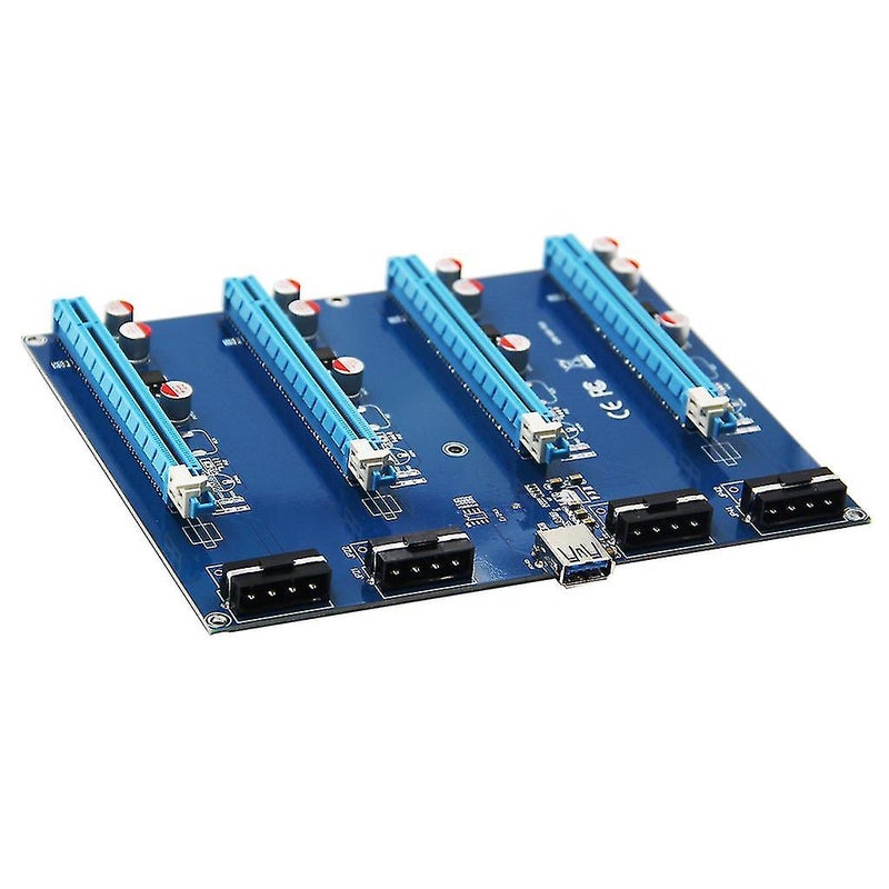 1 To 4 Ports Pcie X1 To 4pci-e X16 Expansion Kit Express Multiplier Hub - Image 3