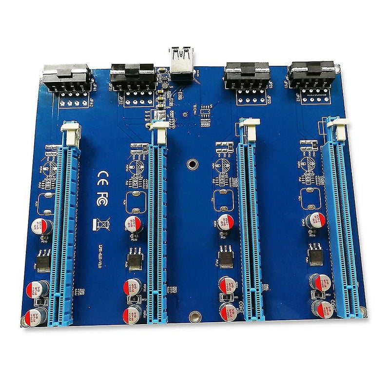 1 To 4 Ports Pcie X1 To 4pci-e X16 Expansion Kit Express Multiplier Hub - Image 1