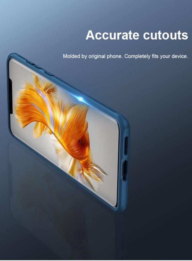 Nillkin Huawei Mate 50 Pro case for Premium Upgraded Shockproof Phone Cases with Slide Camera Cover Compatible with Huawei Mate 50 Pro (Blue) - Image 2