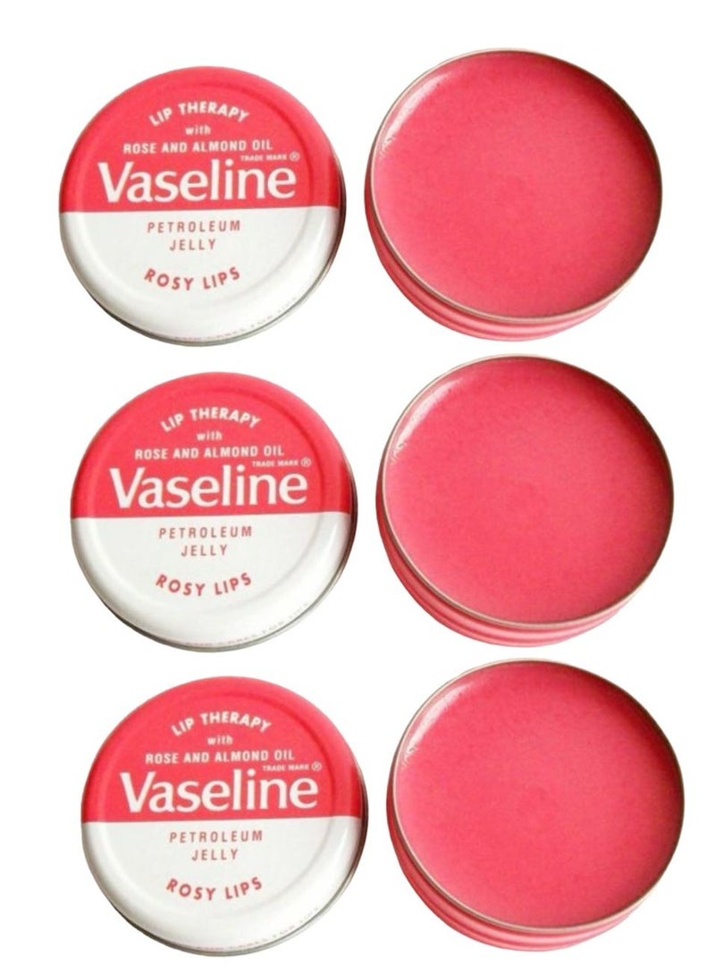 فازلين مرطب شفاه ليب ثيرابي روزي ليبس 6 قطعه - Image 1