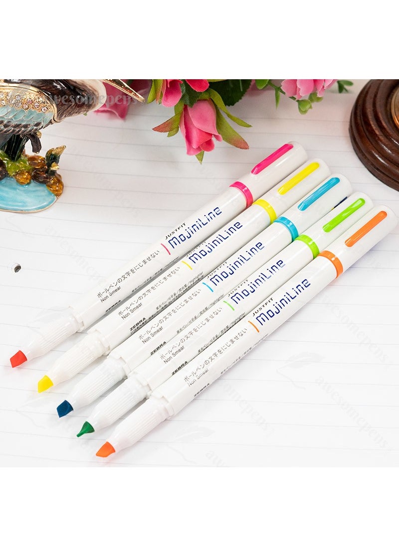 ZEBRA Justfit Highlighter 5 Pack  - Image 5