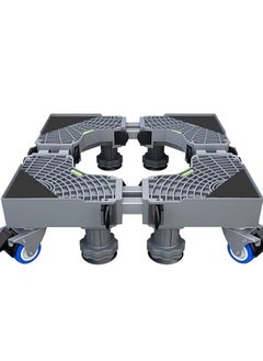 Fridge Washing Machine Stand, Universal Multi-Functional Movable Base stand, for Washing Machine, Dryer, Refrigerator Stand Moving Cart (4 WHEELS + 8 FEET + DOUBLE SS TUBE)