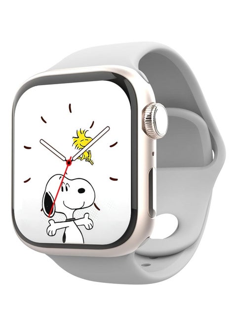 GS9 Mini 41mm AMOLED Display Smartwatch with IP68 Waterproof Rating – 250mAh Long-Lasting Battery, Wireless Charger Included, Multi-Sport Modes, Health Tracking, Always-On Display, Compatible with Android & iOS – Stylish Silver Design for Ladies and Gents