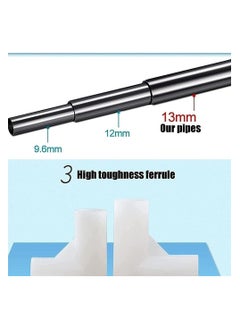 Generic Portable Wardrobe Cloth Wardrobe Wardrobe Bedroom Locker Storage Steel Pipe Strong and Sturdy Hanging Used for Rental Room 105 * 45 * 170cm Portable Wardrobe (Color:G) (A Size)  - Image 3