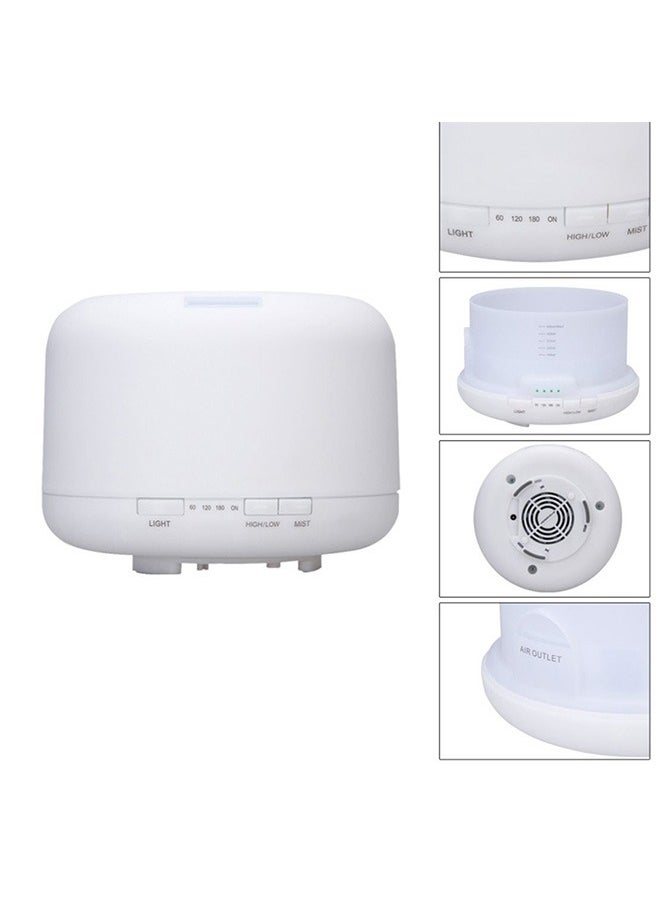 Indoor Simple Aromatherapy Machine, Ultrasonic Air Humidifier With 7-Color Led Lights 500ml