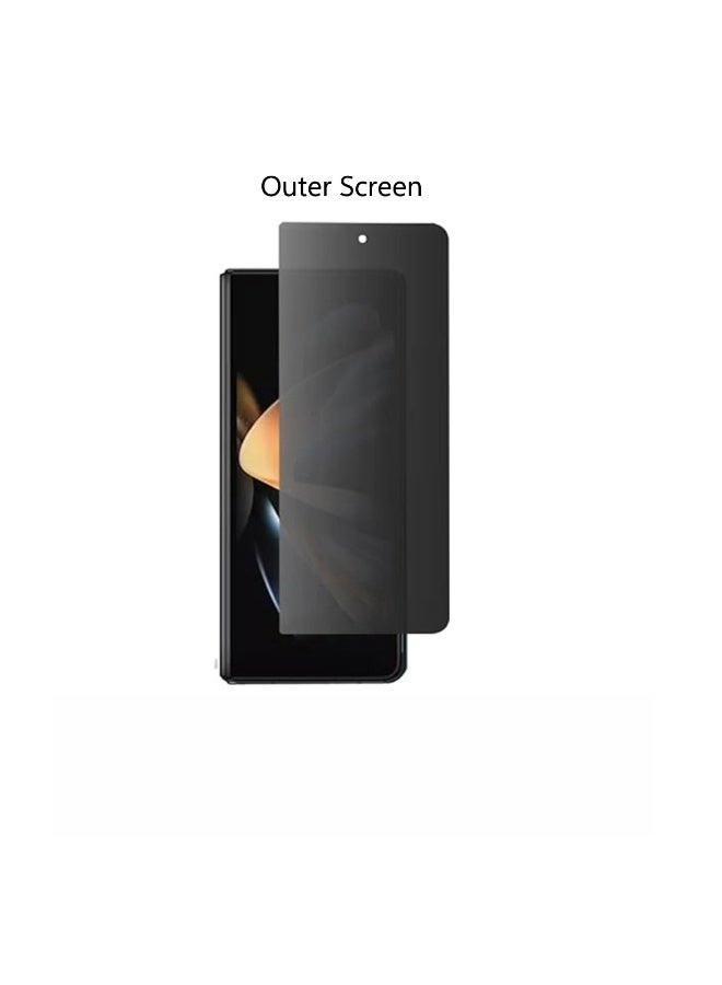 Matte hydrogel privacy screen protector compatible with the outer screen of Vivo X Fold 5.