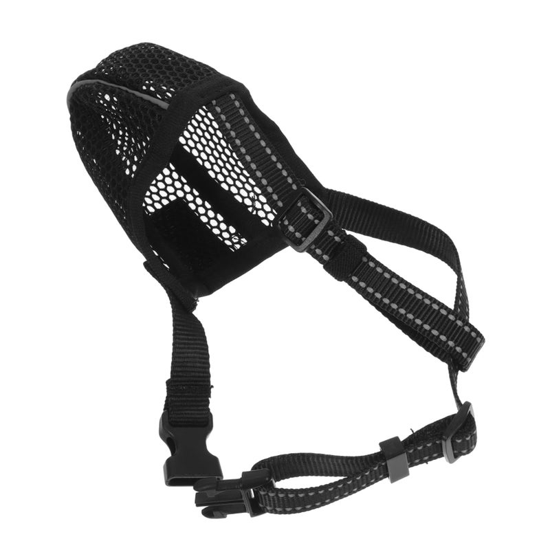 Adjustable Soft Mesh Dog Muzzle For Large Dogs And Cats Breathable Face Mask - Image 2