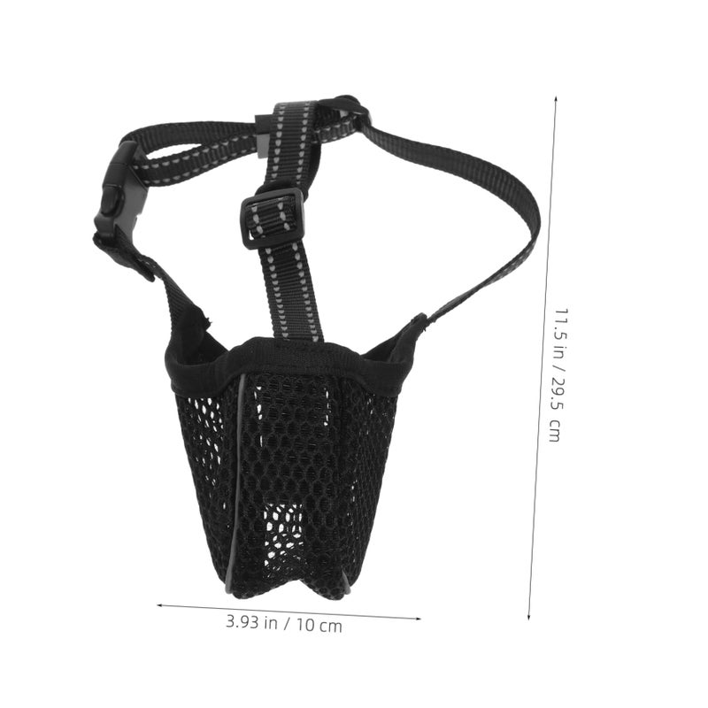 Adjustable Soft Mesh Dog Muzzle For Large Dogs And Cats Breathable Face Mask - Image 3