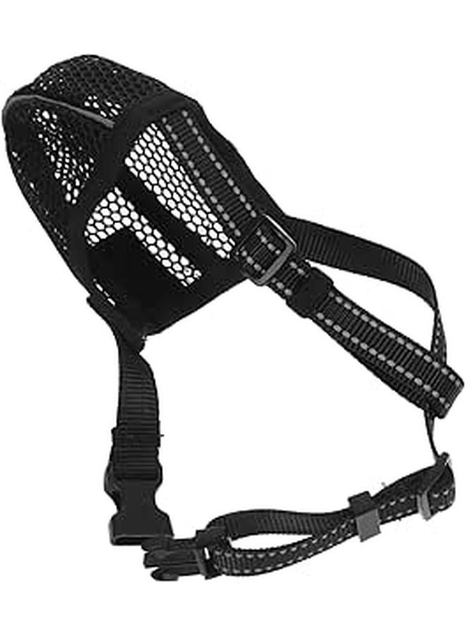 Adjustable Soft Mesh Dog Muzzle For Large Dogs And Cats Breathable Face Mask - Image 1