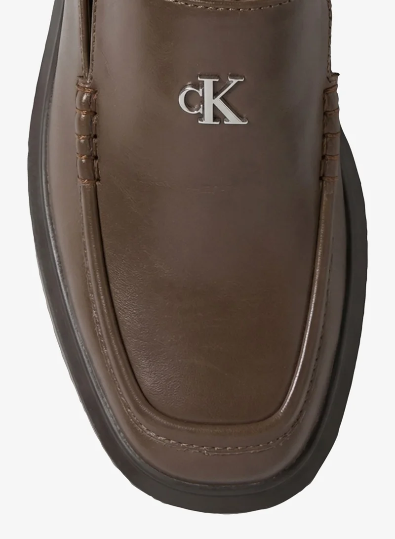 Calvin Klein  Leather Platform Block-Heel Mules for Women | Best Price UAE