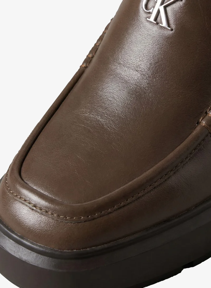 Calvin Klein  Leather Platform Block-Heel Mules for Women | Best Price UAE