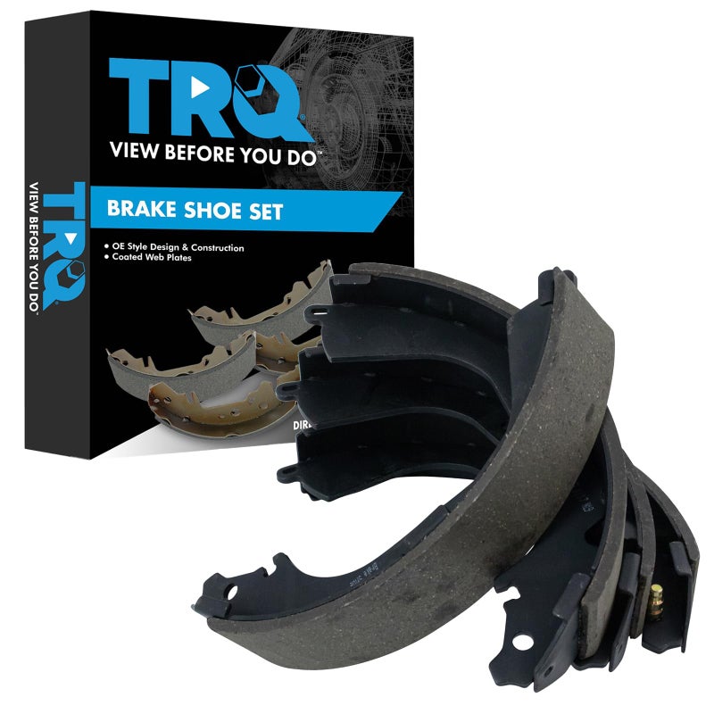 TRQ Rear Brake Shoes Compatible with 19872000 Toyota 4Runner 19871995 Pickup 19931998 T100 19952003 Tacoma 20002002 Tundra