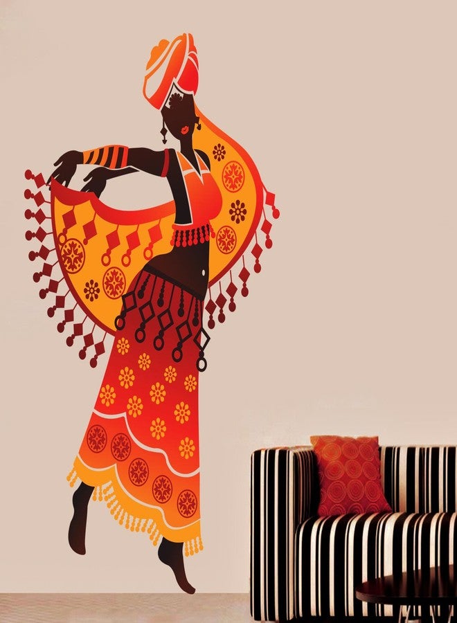 Decals Design 'Beautiful Arabian Dancer' Wall Sticker (PVC Vinyl, 70 cm x 50 cm) - Image 1