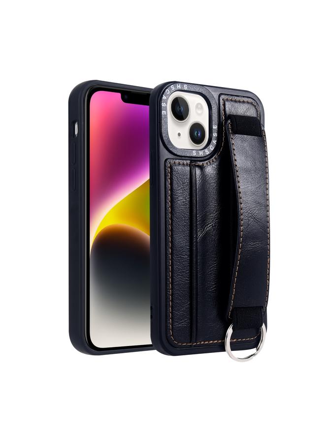 S-TOP Case For iPhone 14 Plus Photo Frame Card Wallet Wrist Strap Holder Back Cover Phone Case - Image 1