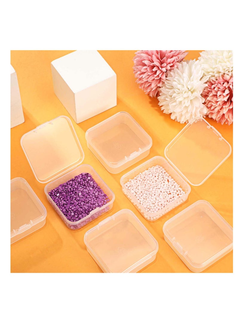 Y&D Storage Case, Small Clear Plastic Beads Containers Box with Hinged Lid, Case of Items, Crafts, Jewelry, Hardware, Beads, Electronic Components, Earplugs and Etc（12Pcs）  - Image 2