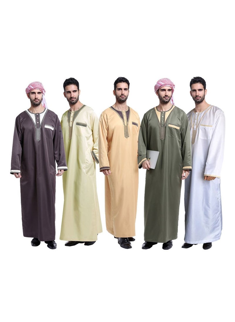 Loquat - Muslim Arab Men Thobe Thawb Caftan - Image 1