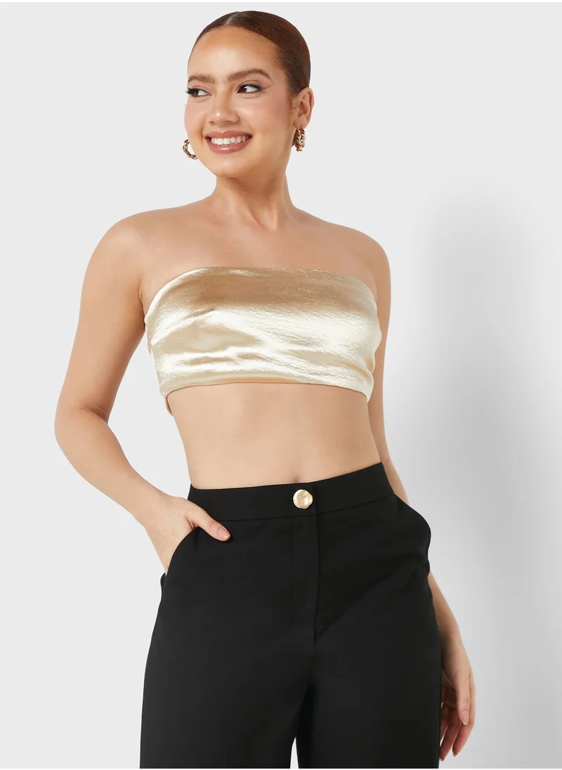 نوكتورن Crop Top & Button Down Shirt Set