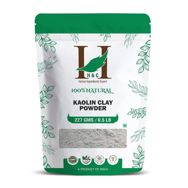 HC HERBAL INGREDIENTS EXPERT HC Kaolin Clay Powder 227 Grams For Acne Blackheads Skin Face Mask