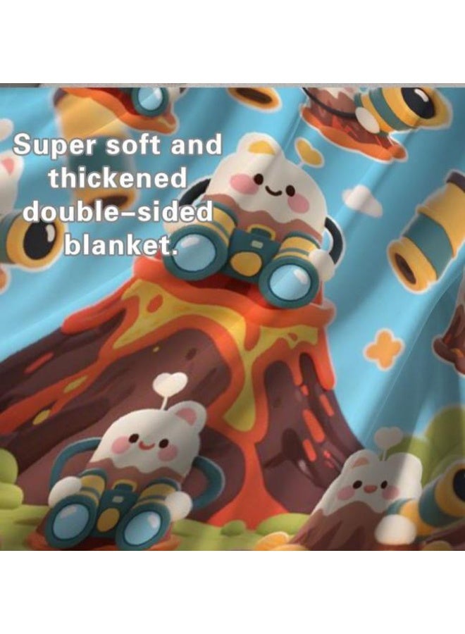 general Flannel thin blanket (warm and comfortable, suitable for sleep, gaming, dust removal and sandproof) 150cm*200cm - 567 - Image 3