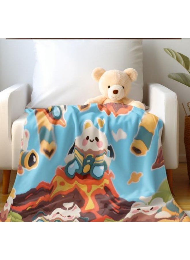 general Flannel thin blanket (warm and comfortable, suitable for sleep, gaming, dust removal and sandproof) 150cm*200cm - 567 - Image 4