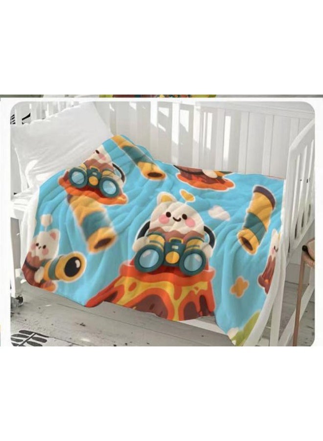 general Flannel thin blanket (warm and comfortable, suitable for sleep, gaming, dust removal and sandproof) 150cm*200cm - 567 - Image 5