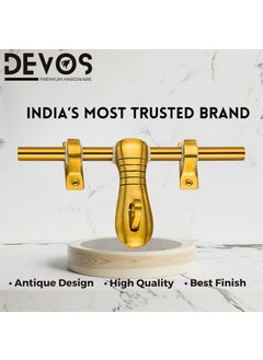 Devos Devos Royal 4 LINE Antique Brass Finish Door ALDROP  - Image 2