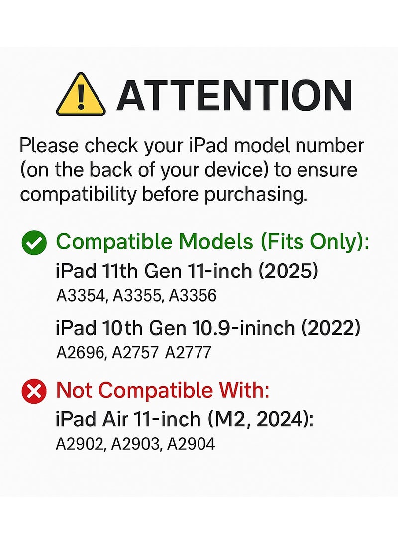 SARAOONT 2 Pack Screen Protector for iPad 11th A16 2025 11 Inch and 10th Gen 2022 10.9 Inch 10H Flexible Film - Image 3
