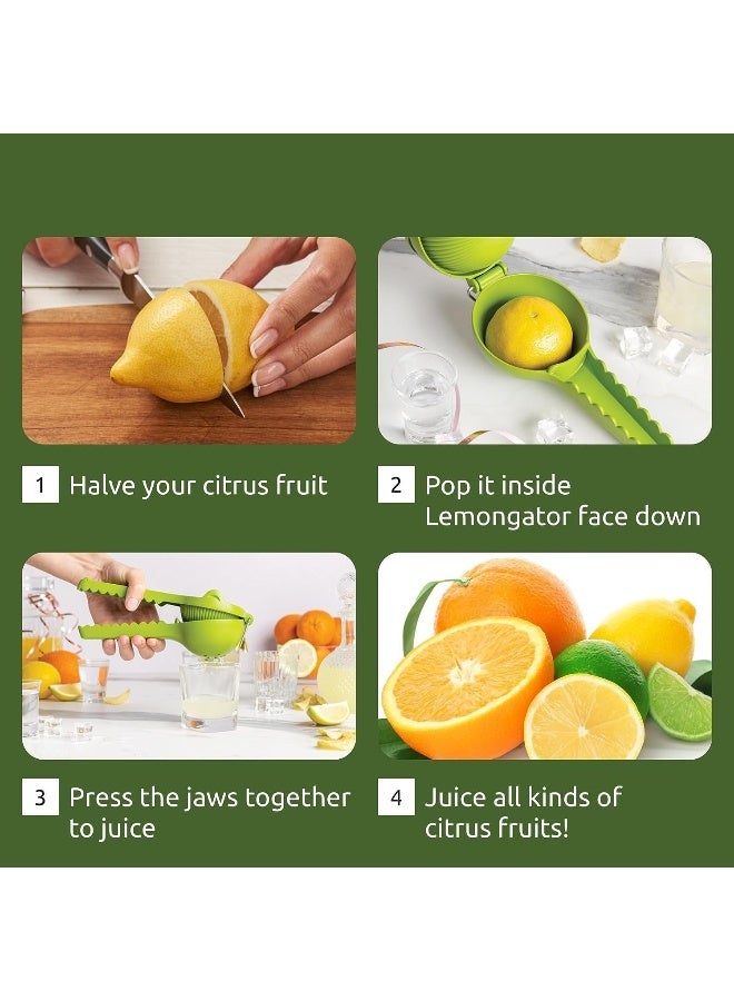 Biella 2 In 1 Lemon Squeezer With Bottle Opener - Lemon Crusher Hand Press Citrus Orange Fruits Juice Squeezing Tool  - Image 4