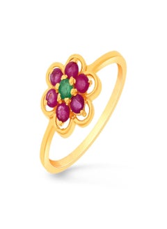 Malabar Gold and Diamonds 22 Carat 916 Purity Gemstone Ring PGNFNC240RN1Y13