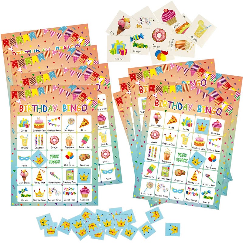 Fancy Land Birthday Bingo Game 24 Players for Kids Birthday Party Games for Kids Supplies - Image 4