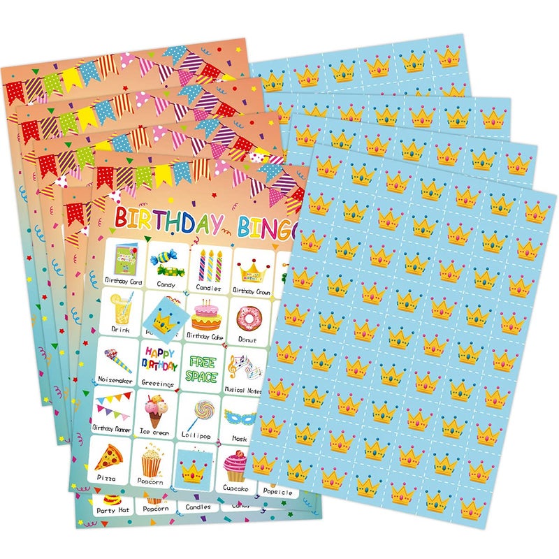 Fancy Land Birthday Bingo Game 24 Players for Kids Birthday Party Games for Kids Supplies - Image 3