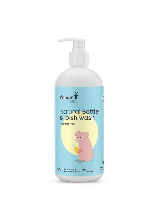 Windmill Baby Natural Bottle & Dish Wash Fragrance Free - Pack of 2 - Image 2