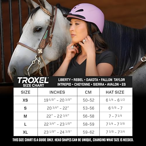 Troxel Liberty Ultralight Horse Riding Helmet, Low-Profile Adjustable Design, Safety Horseback Riding Gear, Large (7-1/4 - 7-1/2), Cobalt - Image 5