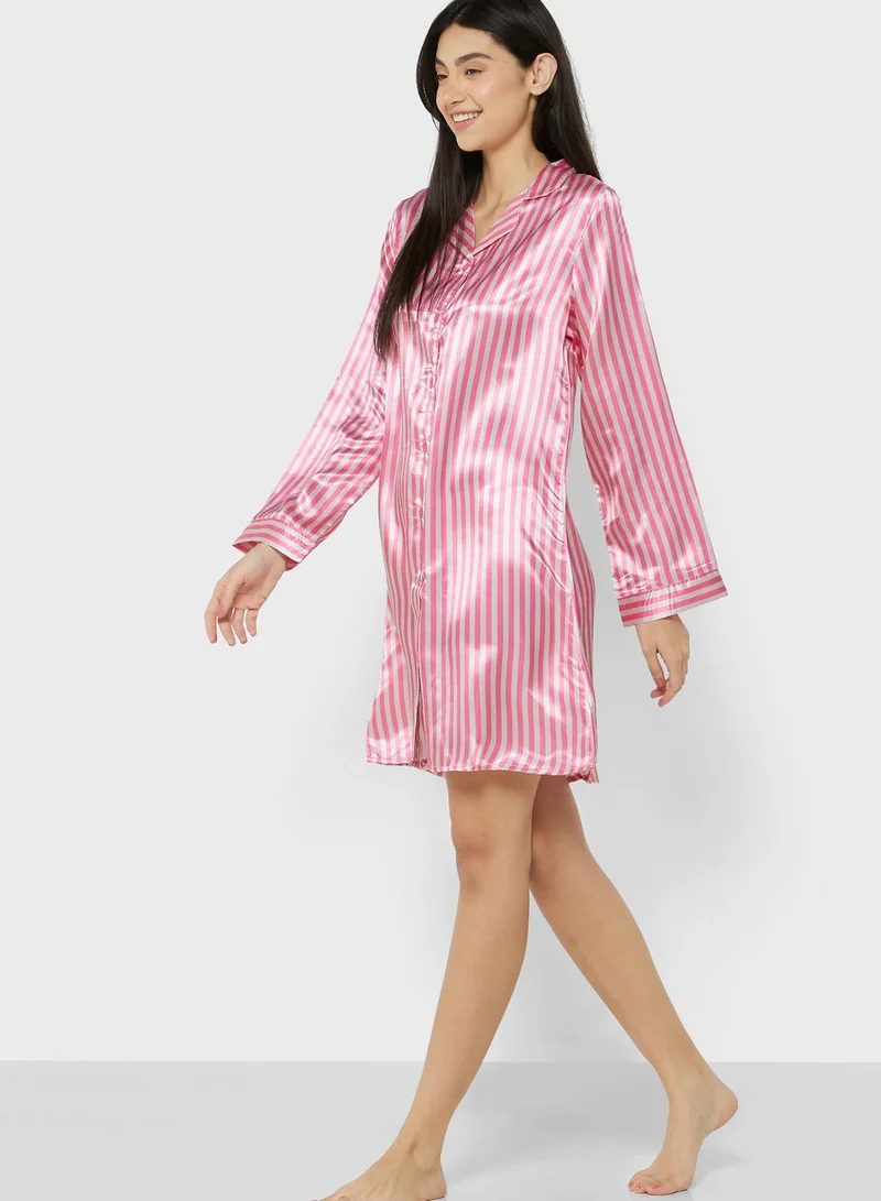 ELLA Stripe Night Shirt