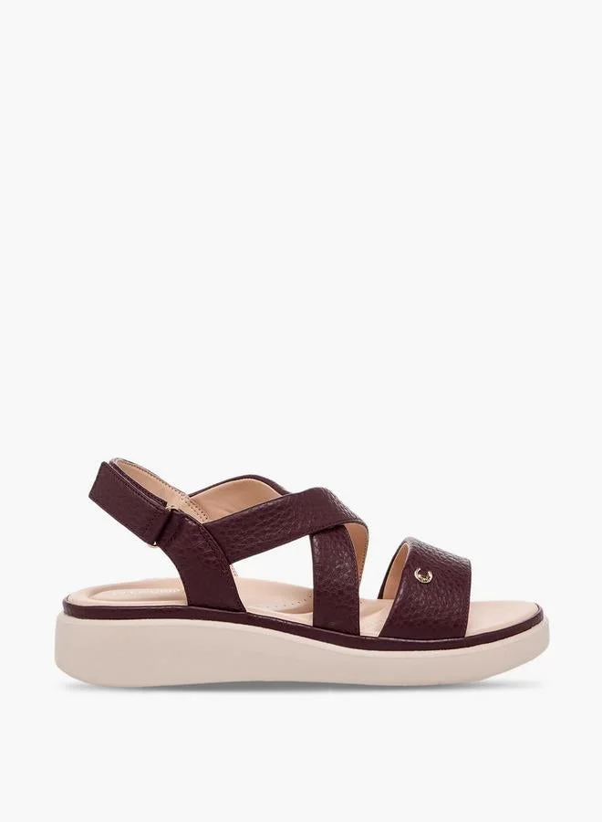 Le Confort Women Textured Cross Strap Sandals