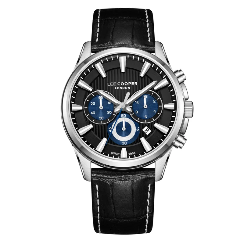 لي كوبر Men's Leather Multi Function Watch LC08239.351 - 32 mm