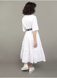 American Eagle AE Ruffle Shirt Midi Dress  - Image 4