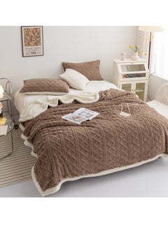 Sharpdo Coral Flannel Thickened Lambswool Blanket Sofa Blanket 180*200CM  - Image 1
