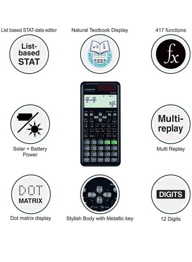 Scientific Calculator, Black. - Image 5