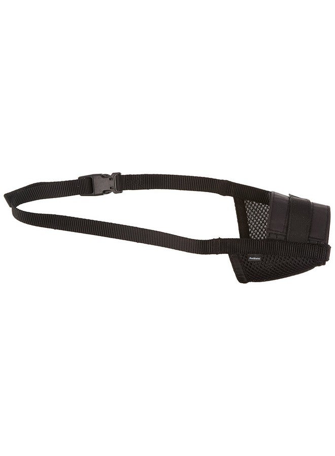 بيت سيف كمامة كلب PetSafe - كبيرة، سوداء - حشوة مريحة - مقاس قابل للتعديل للكلاب الصغيرة والمتوسطة والكبيرة - تمنع العض - تتيح مساحة للتنفس - مثالية للزيارات إلى الطبيب البيطري أو مربية الحيوانات الأليفة - Image 1