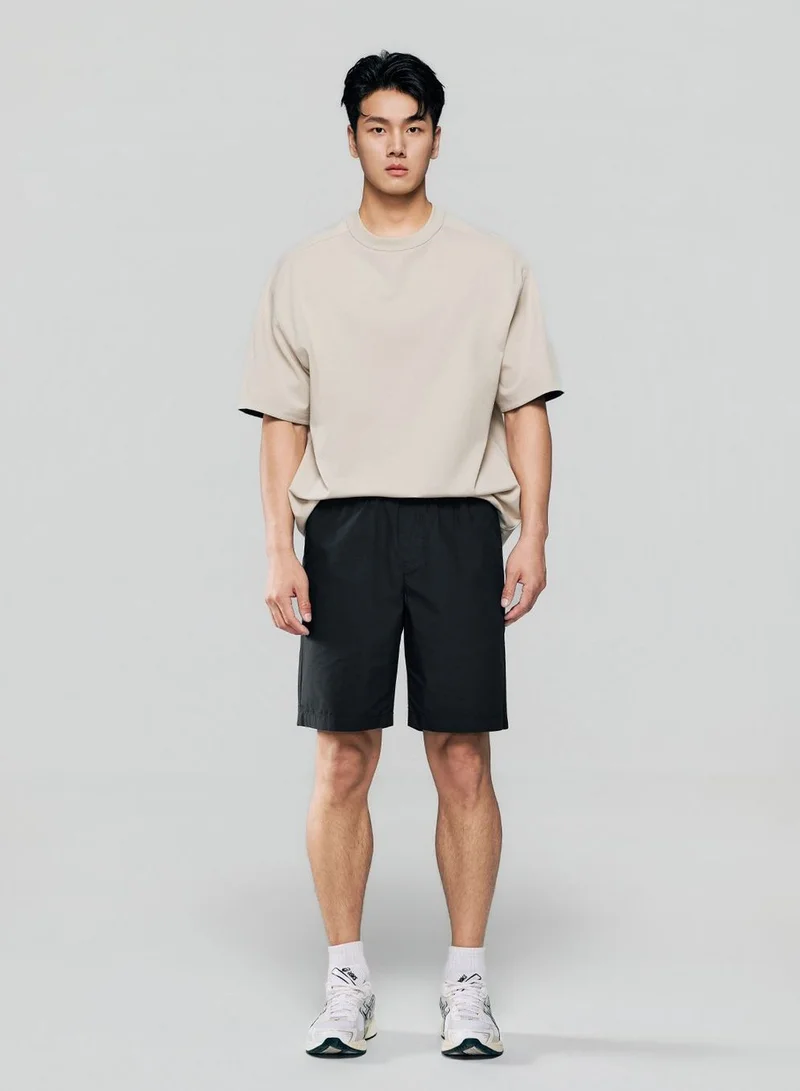 Giordano Men Regular Cotton Twill Elastic Shorts