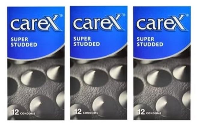 careX Pack Of 3 Super Studded Condoms - Image 1