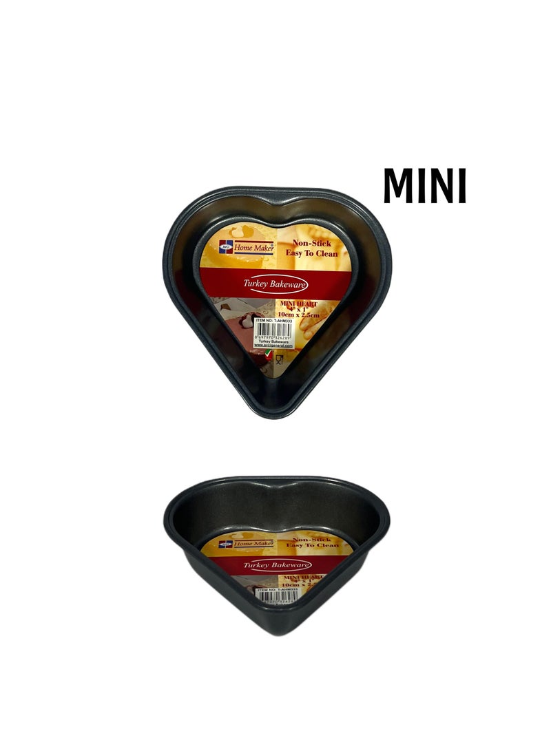 Homemaker Non-Stick Mini Heart Pan 10Cm X 2.5Cm - Black - Image 3
