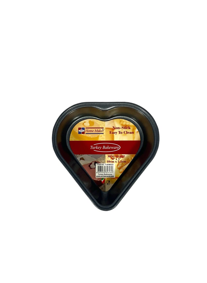 Homemaker Non-Stick Mini Heart Pan 10Cm X 2.5Cm - Black - Image 2