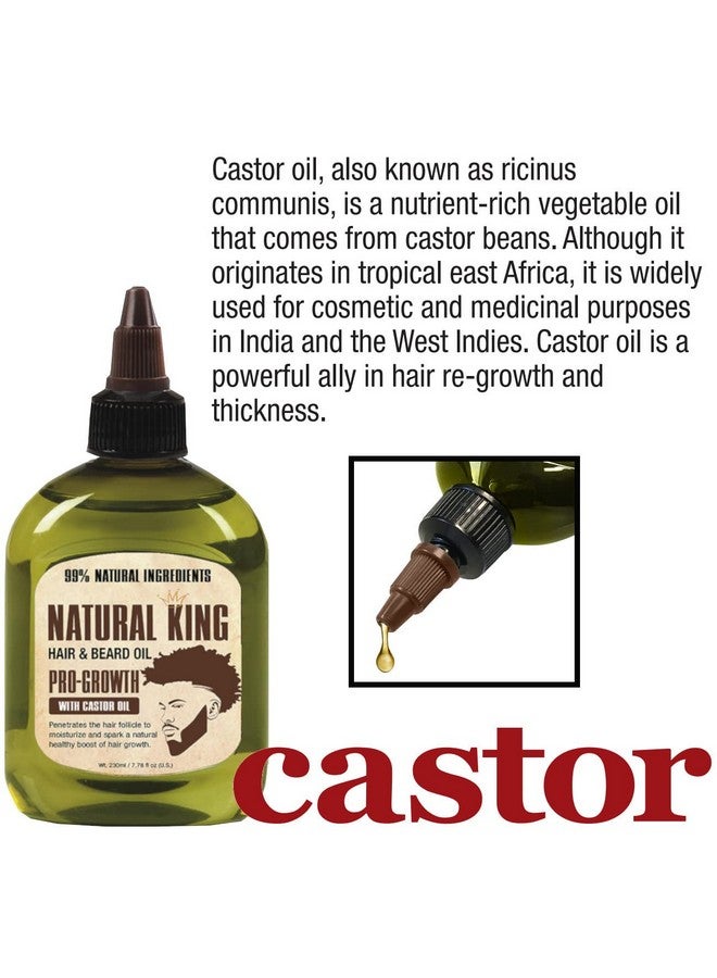 SFC Natural King Progrowth Castor Hair & Beard Oil 7.1 Oz - Image 5