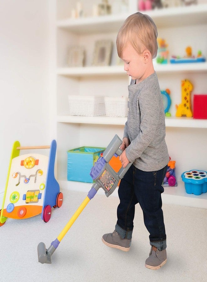 CP Toys 6 Piece Child-Sized Plastic Handheld Vacuum Cleaner with 4 Attachments and Extender Arm for Ages 3 Years and Up - Image 4