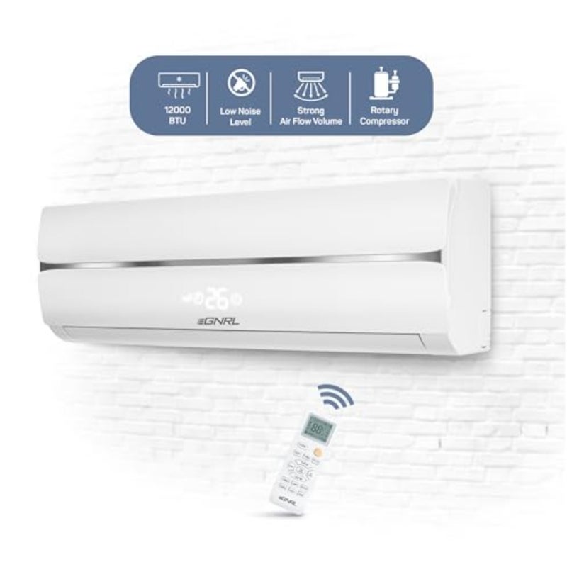 Split AC White 12000 BTU T1 Rotary R410a, EG12C, 2024 New Series Model, with 3M Pipe Kit, Golden Fin, Rotary, 1 Year Manufacturer Warranty, 1 Year Compressor Warranty - Image 2