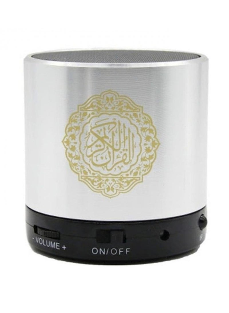 Equantu Portable Quran Speaker MP3 Player 8GB Remote Control Speaker with 18 Reciters and 15 Languages Transaltion Complete Quran with Tafseer,USB Rechargeable Speaker,Micro SD Slot,MP3,FM Radio - Image 5