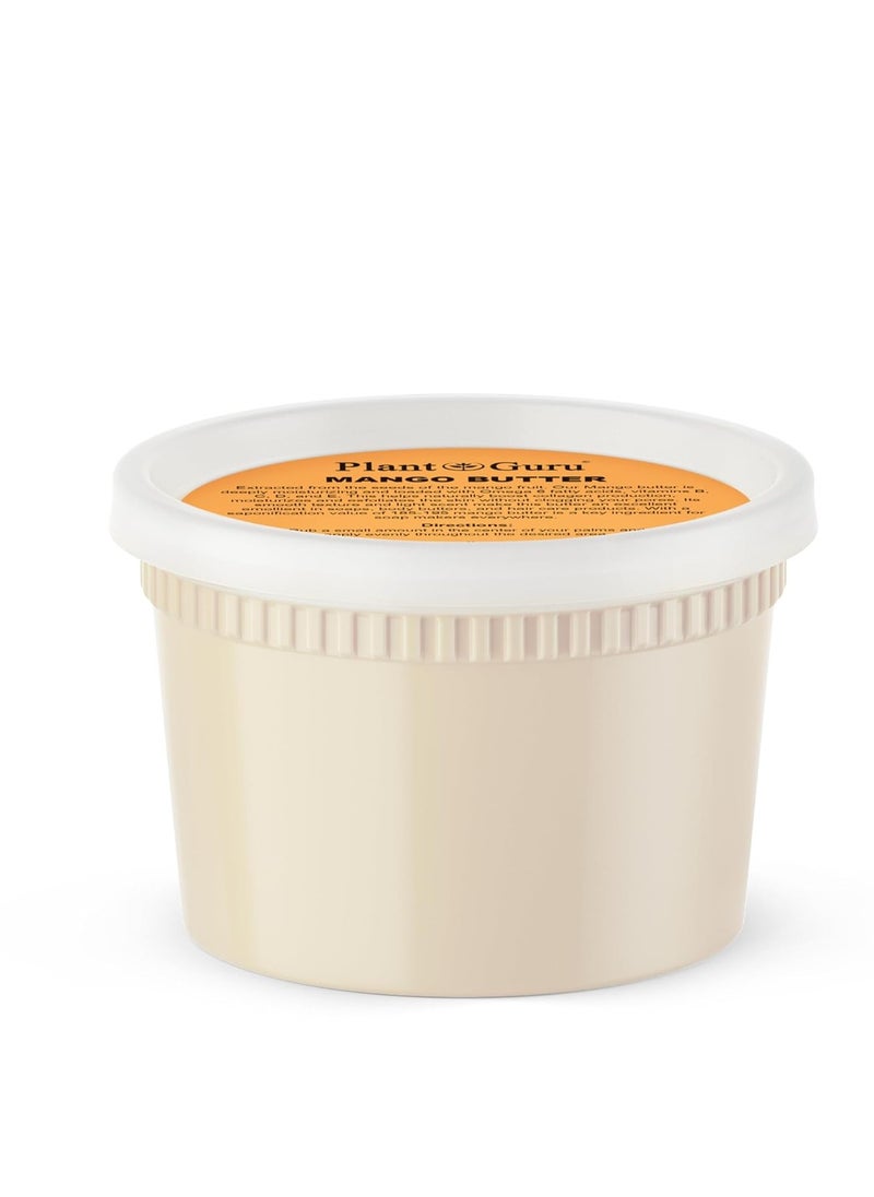 Plant Guru Raw Mango Butter 16 oz. / 1 lb. - 100% Pure Natural Unrefined - Great for Skin, and Hair Growth. DIY Soap Making, Body Butters, Lotions and Creams.  - Image 1