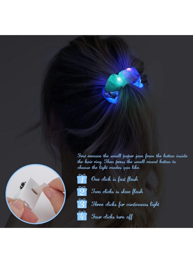 15 قطعة من ربطات الشعر LED، ربطات شعر خفيفة للنساء مع حقيبة مجوهرات فاخرة، ربطة شعر مضيئة للفتيات، ربطة شعر متوهجة ملونة من الشيفون، أوضاع إضاءة متعددة، هدايا ممتعة للحفلات - Image 4